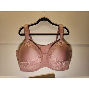 Ashley Stewart Women's Smoothing Back Butterfly Plunge Bra Size 44H